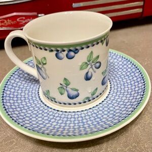 Villeroy and Boch teacup and saucer - Vintage- Rare
